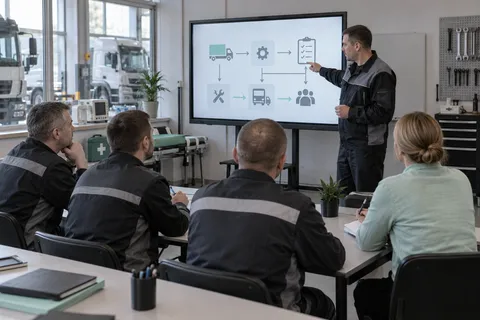 Обучение ответственных сотрудников автопарка в учебном классе